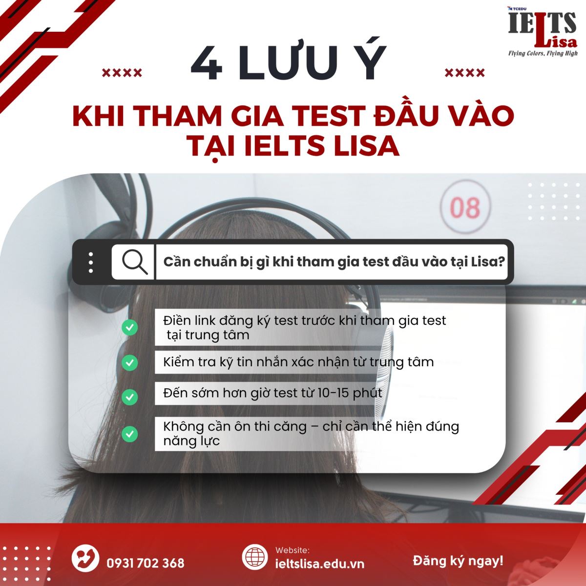 4 ĐIỀU CẦN LƯU Ý KHI THAM GIA TEST ĐẦU VÀO TẠI IELTS LISA