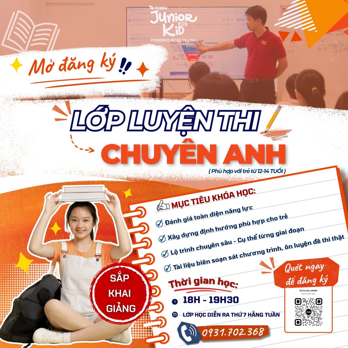 ĐÃ MỞ ĐĂNG KÝ – LỚP LUYỆN THI CHUYÊN ANH